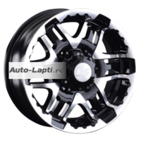 LS 8x16/6x139,7 ET0 D106,1 894 BKF (конус, Колпак+лого)